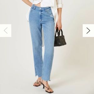 Paige Noella 25" Straight in Bodacious Distressed w Chill Hem